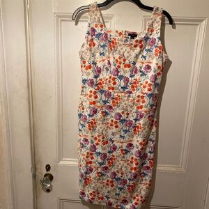 Ann Taylor - Cotton - Garden Party Floral Dress - Like New Condition - Size 2P